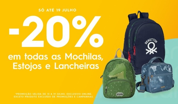 mochilas estojos e lancheiras